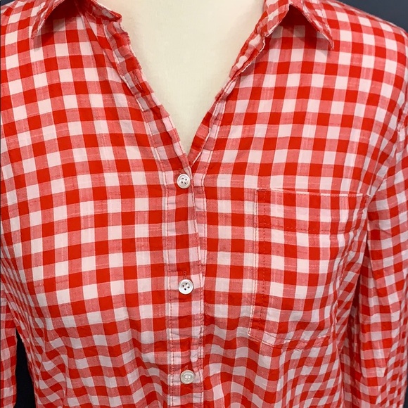 J.Crew Gingham blouse - Picture 2 of 5